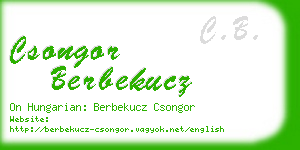 csongor berbekucz business card